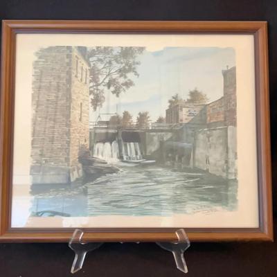 Don Bobelousky Falls Rideau River Dos. Manotick Mills". 