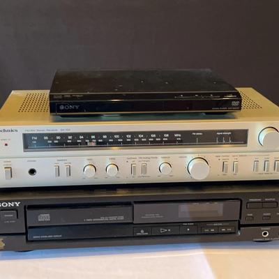 Vintage Stereo Equipment (Technics and Realistic), Sony CD and DVD