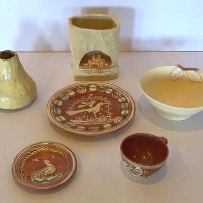 Collection Of Pottery, Including Some From Mexico