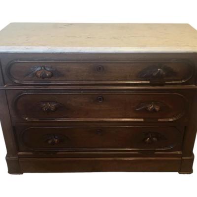 Chest of 4 Drawers With Marble Top