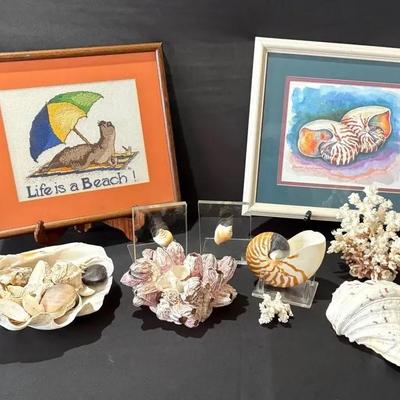 Corals, Shells, And More Seaside Decor