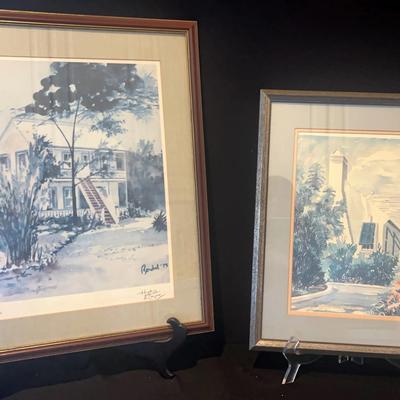 Bendel Hydes….Caymanian artist 385/400 in addition to that is another watercolor paint 