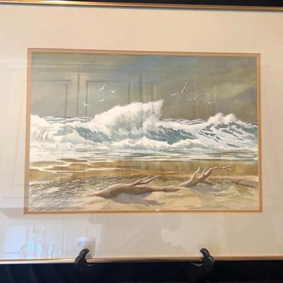 Ray Cline watercolor painting by an artist named Ray Cline.