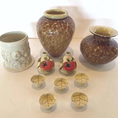 Ceramic And Glass Vases, Bud Vases And Chopstick Rests