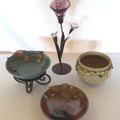Decorative Bowls And Candle Holder