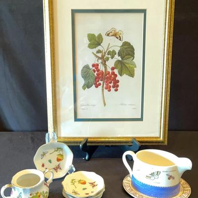 Wedgwood and Lenwile China Pieces with Art