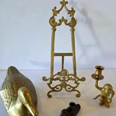 Brass Home Decor And Book Easel