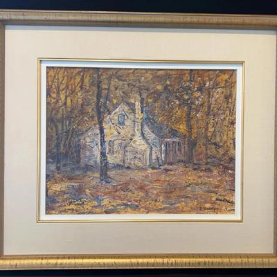 Done Gadaly (O'challen) October at the cottage oil paint