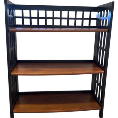 Wooden Three-tier Shelving Unit