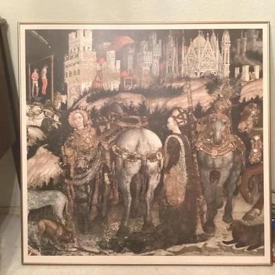 1958 “Da Altichiero a Pisanello” Verona Art Exhibition Poster – Museo di Castelvecchio 3++ Feet