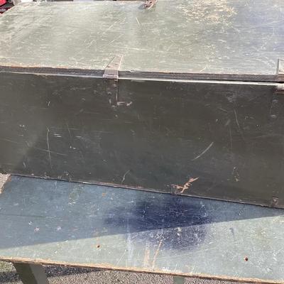 WWII-Era U.S. Army Signal Corps Equipment Chest – Fort Monmouth Label (c. 1940s)