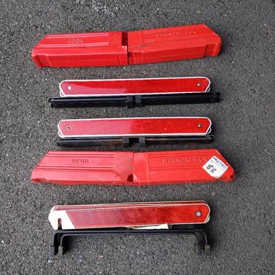 Vintage Roadside Assistance Reflectors 