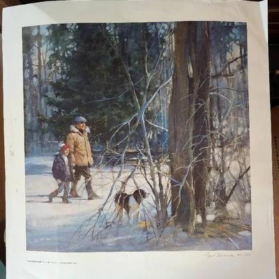 A Woodland Walk Limited Edition Print Burt Silverman 361/500