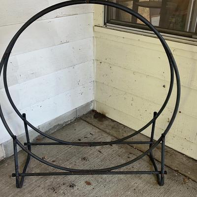 Heavy Metal Circular Firewood Rack / Log Holder – Industrial Style