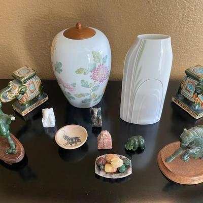 Jade Like Figurines & Other Asian Decor 