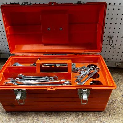 Tool Box Full Of Sockets & Multiple Hand Tools