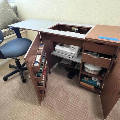 WHITE 1735 Heavy duty Sewing Matching And Craft Desk