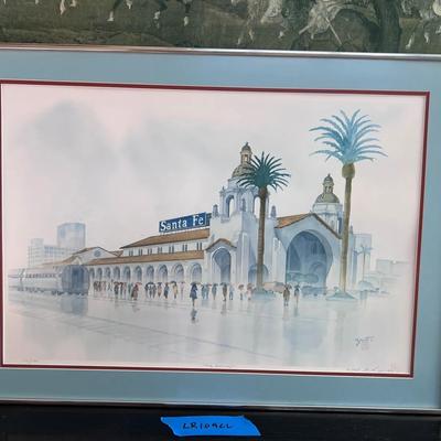 John Yato Signed Print, Santa Fe Depot
