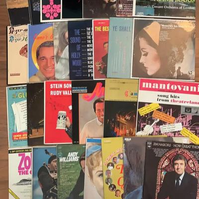 Vinyl Records – Easy Listening, Sacred, and Pop Classics (1950s–1970s)