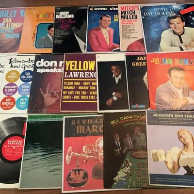 Vinyl Records – Mixed Artists & Genres (1950s–1970s)