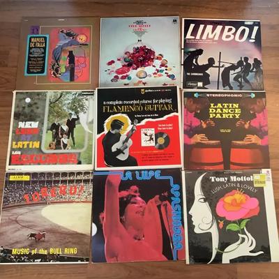 Latin, Flamenco & International Vinyl Records Collection (9 Records, c.1950s–1970s)