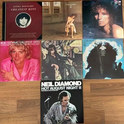 Pop & Rock Vinyl Collection – Ronstadt, Simon, Streisand, Stewart, Dillon & Diamond (1970s–1980s)