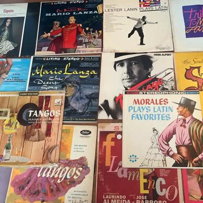 1950s–1970s Latin, Spanish & Mario Lanza Vinyl Records