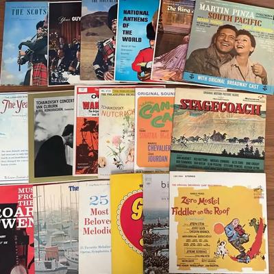 Vinyl Records – Show Tunes, Classical, and World Music (1950s–1970s)