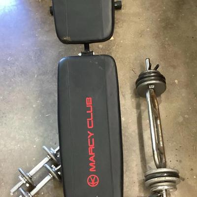 Sit-Up Bench And Five Lbs Weights And More