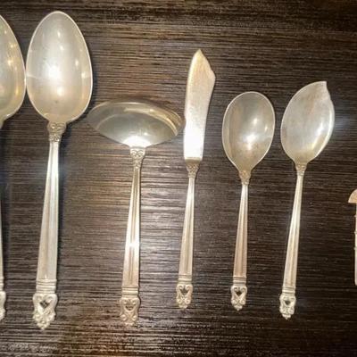 Royal Danish, Various Sterling Silver Utensils