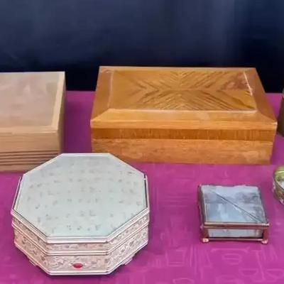 Vintage Jewelry Boxes, Trinket Boxes, And More