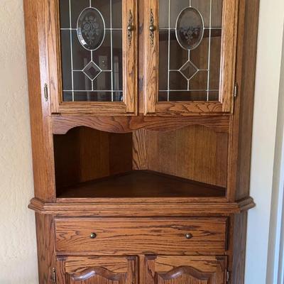 Vintage Corner Hutch
