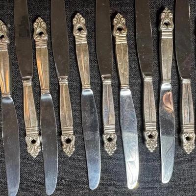 Royal Danish Sterling And Stainless Knifes (12)