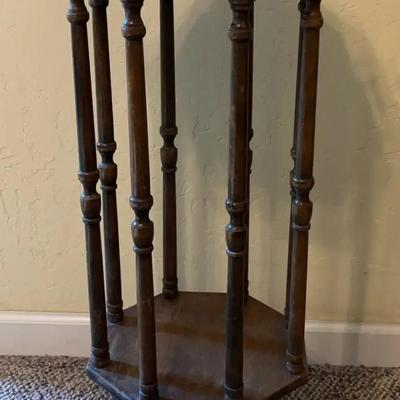 Antique Octagon Side Table W/ Drawer