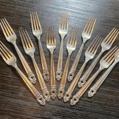 Royal Danish International Sterling Silver Dinner Forks (12)