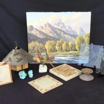 Beautiful Scenic Painting With Earth Tones Home Decor