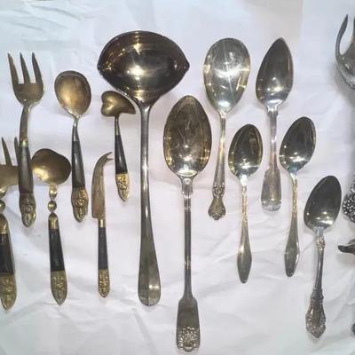 Vintage Silverplate, Vintage Siam Brassware, & Others 