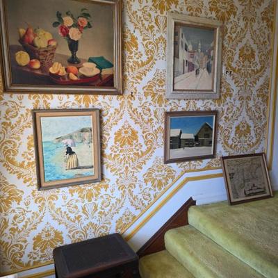 Sale Photo Thumbnail #37: Framed paintings