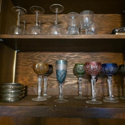 Sale Photo Thumbnail #43: Czech Bohemian Goblets