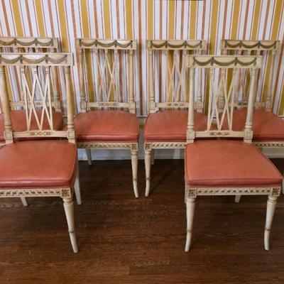 Sale Photo Thumbnail #4: French Louis XVI Dining Chairs