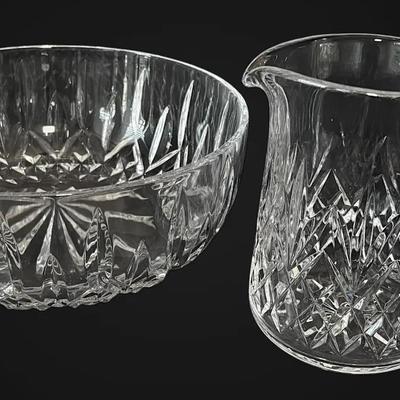 Waterford Crystal Lismore Salad Bowl & Pitcher