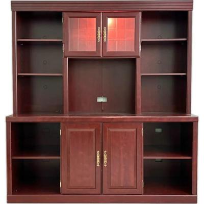 Sauder Furniture “Heritage Hill” Lighted Cherry Credenza