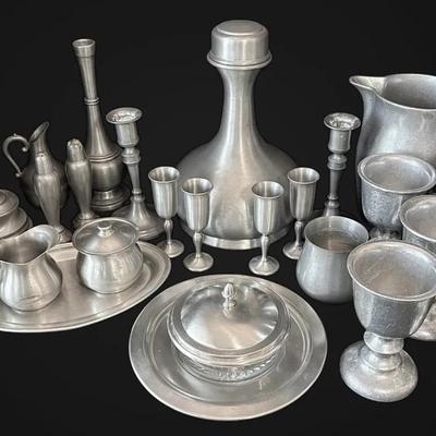Pewter Decanter & Servingware