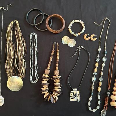Nature-Inspired Costume Jewelry (Shell Earrings, Pendants, & More)