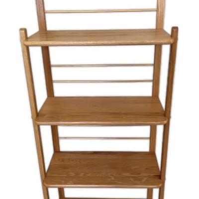 Oak Bookshelf / Baker’s Rack