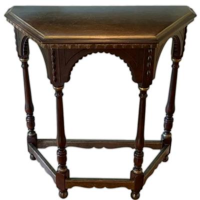 Gothic Style Wooden Console Table, by J.B. Van Sciver Co.