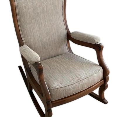 Carved Wooden Traditional Rocking Chair
