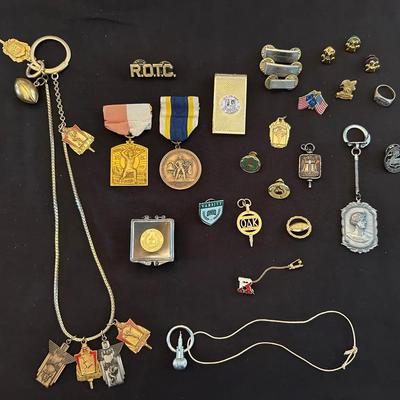 Vintage Ohio University Pins, Athletic Award Pendants, & More