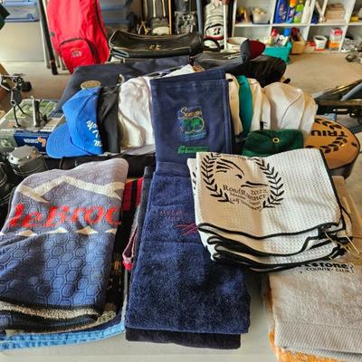 Sale Photo Thumbnail #56: Golf hats & towels 