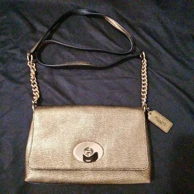 Coach Gold Crossbody Handbag 
